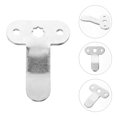 thumbnail image 1 of SEWACC 1Pack Silver Door Strike Plate Iron for Electricians Installation, 1 of 8