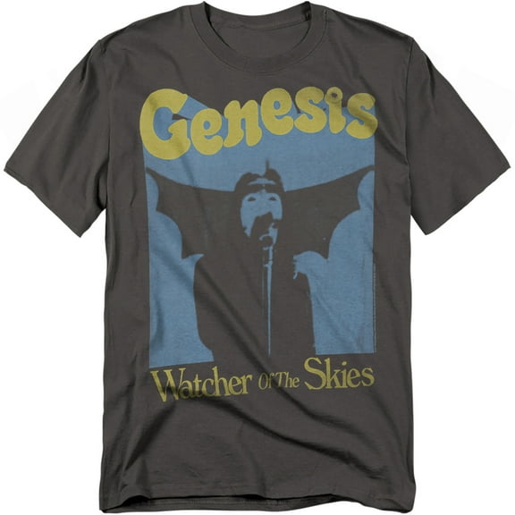 Genesis T-Shirt Watcher of The Skies Unisex Graphic Tee For Men & Women Charcoal