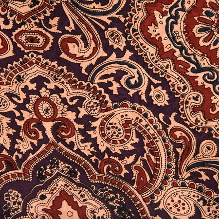 Tie Mens Silk Scarf - Wyoming Traders Mens Paisley Silk Wild Rag Scarf Plum/Maroon Multi