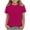 Hot Pink, variant on Fancifize Girls Boys Casual Short Sleeve Shirts Crew Neck Athletic Quick Dry Tops Kids Summer Comfy Active Clothes 3-12 Years