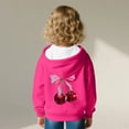 thumbnail image 4 of Spazoro Girls Hooded Sweatshirts, Fashion Soft & Comfy Printed Long Sleeve Fall Winter Tops for Girls Hot Pink Size 5 T, 4 of 5
