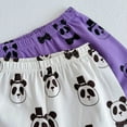 thumbnail image 6 of FUNDUFI Baby Girls Colthes Set Short Sleeve Cartoon Panda Printed Pajamas Stretchy Shorts 2Pcs Pjs Clothes Set Soft Loose Homewear Outfit Sets 4-5 Years, 6 of 9