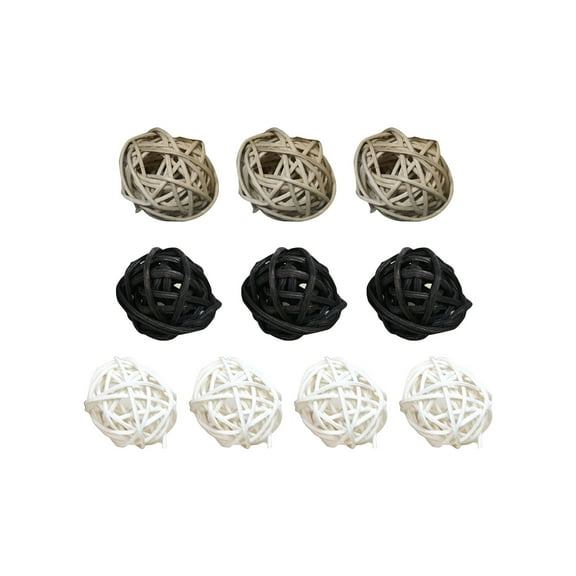 Wooden Rattan Balls Decorative Hanging Balls For Christmas Home Wedding Party Decoration Table Vase Filler Centerpieces