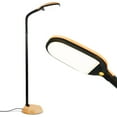 thumbnail image 1 of Brightech Litespan Daylight LED Floor Lamp with Adjustable Reading Light, Wood, 1 of 10