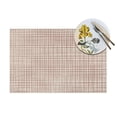 thumbnail image 4 of XMXY Woven Placemats Set of 6 PCS, Vintage Plaid Pattern Table Mats Washable Heat Resistant Placemats, 4 of 6