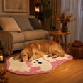 thumbnail image 6 of Halloween Ghost Bathroom Rug,Pink White Tufted Bath Mat,20X31.5In, 6 of 7