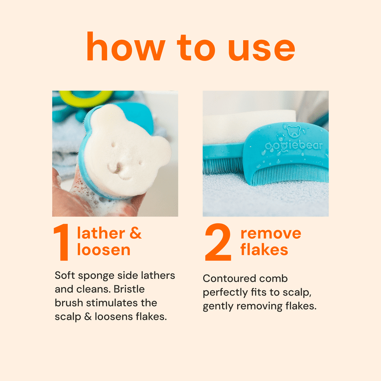 oogiebear Cradle Cap Removal Kit, 3-Step Baby Grooming Tools photo 7
