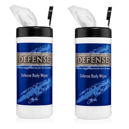 Body Electrical Wiper - Defense Soap Body Wipes 40 Count (Pack of 2) | 100% Natural and Pure Pharmaceutical Grade Tea Tree Oil and Eucalyptus Oil Help Wash Away Ringworm, Jock Itch, Athlete's Foot, Acne, Psoriasis