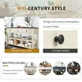 thumbnail image 4 of MODERNLUXE 50" Console Table,Retro Storage Sofa Table with 3 Drawers, Open Shelves and Wood Frame for Living Room, Espresso+Beige, 4 of 7
