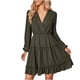 thumbnail image 1 of Vestidos Para Mujer Vestidos Largos Casuales Estampado Floral Escote en V Profundo Manga Larga Volantes Dobladillo Vestido Floral Odeerbi ODB138862, 1 of 9