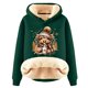 thumbnail image 1 of WILLBEST Sudadera con Capucha Oversize para Mujer, con Estampado Navideño de Vaca y Cordero Grande, 1 of 5