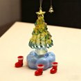 thumbnail image 4 of Handmade Glass Christmas Tree Craft Ornament Holiday Decoration Gift For Christmas Home Decor, 4 of 8