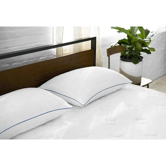 Sleep Innovations Premium Shredded Gel Memory Foam Pillows, Queen Size, Set of 2, 5-year Warranty