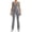 Grey, variant on SRZYMJ Women's Sleeveless Jumpsuit for Yoga Fitness and Casual Wear with Flare Leg Design in Versatile Plus Size Romper