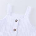 thumbnail image 6 of XIYNBAOK Girls Clothing Set Size 8 6 Year Old Girl Outfits Girls 4t Outfits Preppy Shirt and Golf Shorts Baby Girl 9-12 Months Clothes, White 3-6 Months, 6 of 8