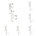 thumbnail image 5 of 12 Pcs Hidden Channel Valance Clips,Plastic Retainer Clips,2.1 Inch Clear Plastic Blinds Clips for Valance with Groove, Replacement Clips for Blinds Wood and Faux Wood Window Blinds(Clear), 5 of 5