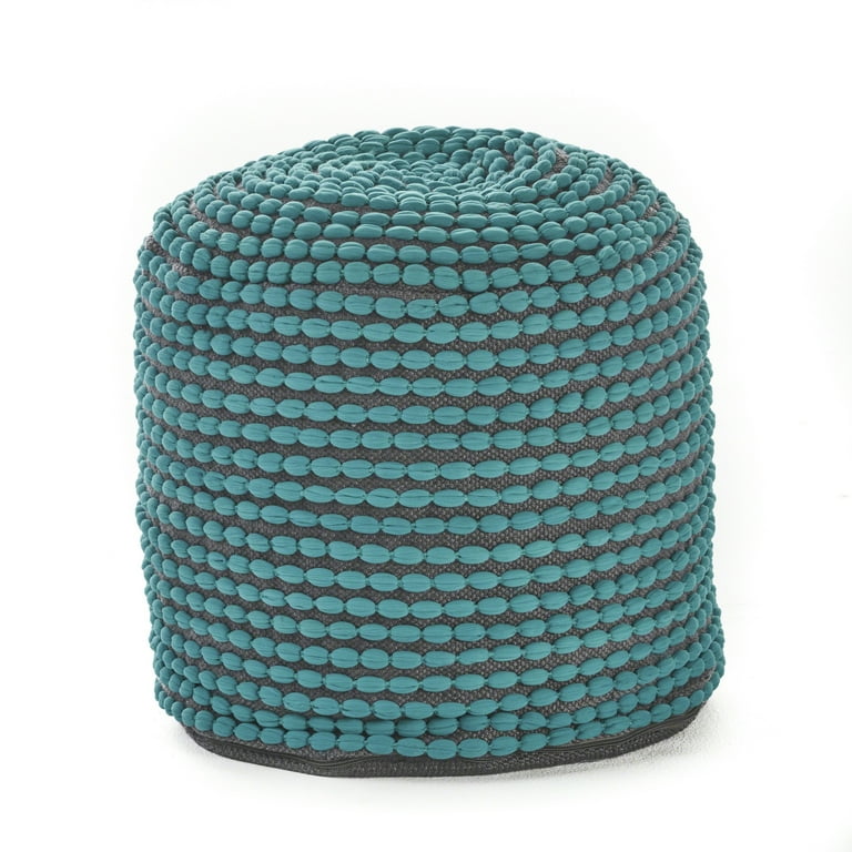 Christopher Knight Home Rococco Handcrafted Fabric Ottoman Pouf by