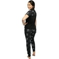 thumbnail image 3 of Harry Potter Junior's Fit Hogwarts Castle Crest Foil Print 2 Piece Short Sleeve Sleep Shirt and Jogger Pajama Set, 3 of 4