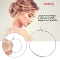 thumbnail image 4 of Circle Earring, Stylish Steel Wine Glass Circle Earring Hoop, For Fiancee For Girlfriend, 4 of 8