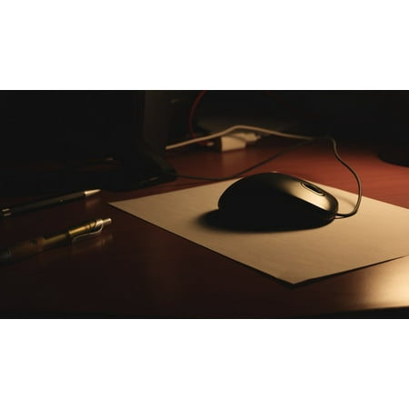 Canvas Print Office Pad Desk Pen Mouse Desktop Work Table Stretched Canvas 10 x