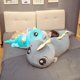 thumbnail image 4 of Juguete de peluche de dinosaurio gigante de ojos grandes, Animal de dibujos animados de peluche suave, muñeco de dinosaurio, almohada para dormir para novia, regalo de cumpleaños para bebés y niños, 4 of 5