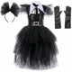 thumbnail image 5 of Vestido de tutú de Miércoles Addams para niñas, vestido de tul negro para fiesta de carnaval, disfraz de princesa de Halloween para carnaval, ropa para niños, 5 of 5