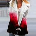 thumbnail image 2 of Winter Warm Plus Size Jackets for Womens Fashion Zip Up Composite Plush Button Lapels Jacket Outwear Coat, 2 of 5