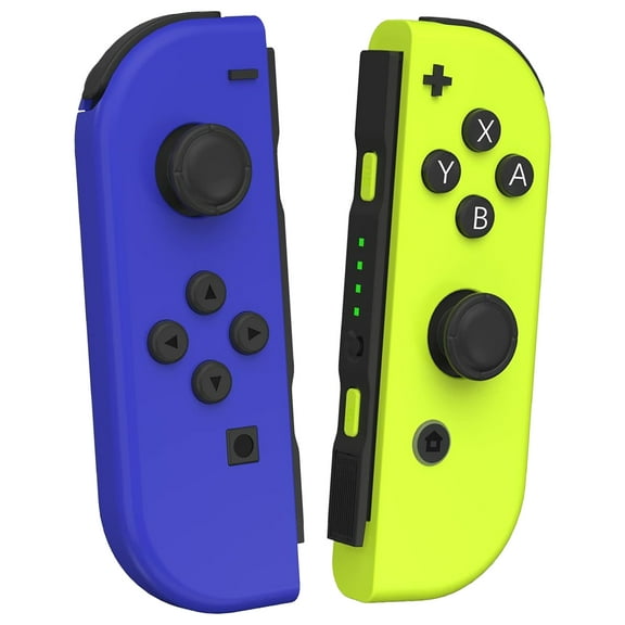 Switch Controller for Nintendo Switch, Switch Remote Control supports Dual Vibration/Motion Control/Screenshot/Wake-up,Blue&Yellow Green