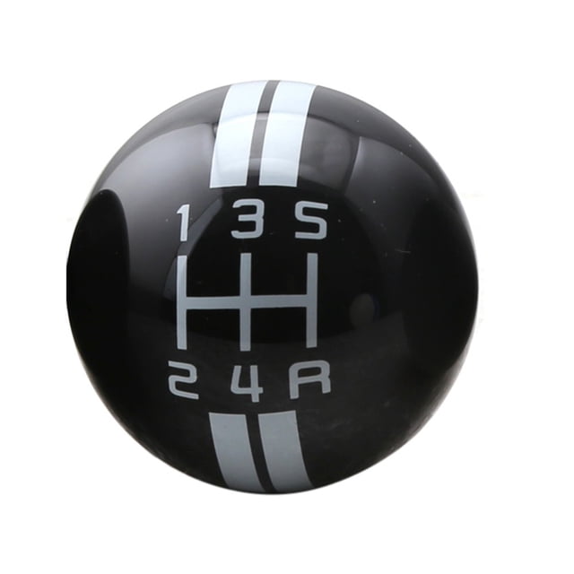 BUYISI Stylish And Functional Gear Shift Knob For Manual Transmission Various Colors 5 Black + White