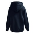 thumbnail image 3 of Womens Loose Fit Full Zip Hoodies,Women's Plus Size Long Sleeve Hooded Sweatshirts,Ladies Casual Trendy Tops with Pockets Navy XXL, 3 of 3