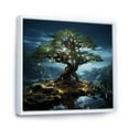 thumbnail image 2 of Designart "Nocturnal Tree In Surreal Twilight" Tree Redwood Floater Framed Canvas Wall Art, 2 of 5