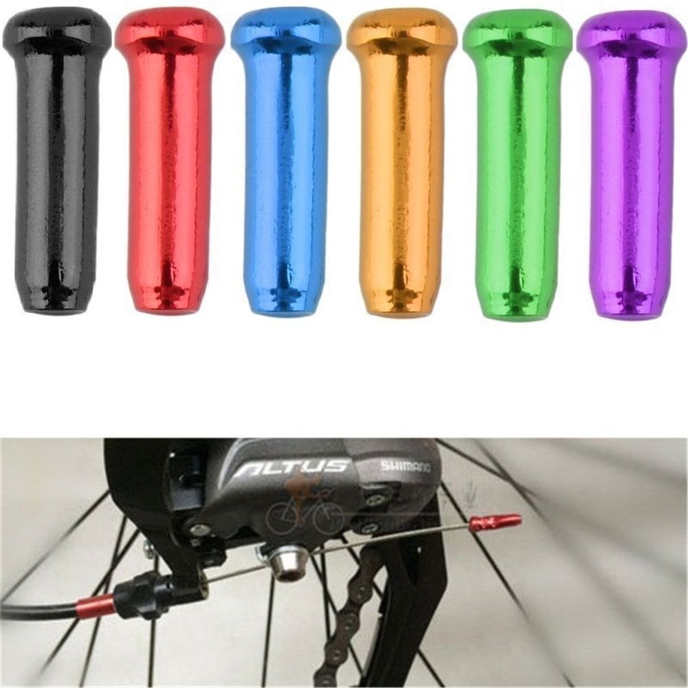 50pcs Bike Wire Cap Bicycle Line Tube Cable Cap Tail Gearbox Bike Brake