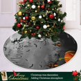 thumbnail image 6 of FMSHPON Halloween Party Xmas Christmas Tree Skirt Stand Mat for Holiday Party Decoration Indoor Outdoor 48 inches, 6 of 6