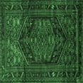 thumbnail image 1 of Ahgly Company Indoor Square Persian Emerald Green Traditional Area Rugs, 7' Square, 1 of 4