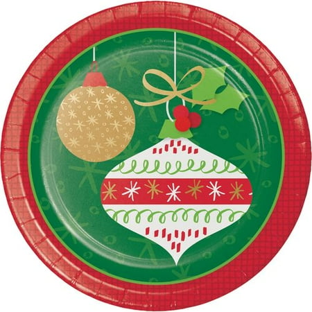 - The Holiday Aisle Nielson Ornaments Paper Appetizer Plate (Set of 24)