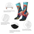 thumbnail image 4 of Fotbe Romantic Flamingo Pair Calcetas Largas con Estampado para Hombre y Mujer – Calcetas de Compresión Transpirables y Elásticas, Viajar y Uso Diario Talla 5-11, 4 of 6