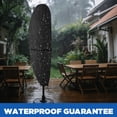 thumbnail image 6 of Lcogd 420D Waterproof Patio Umbrella Cover 12'-14', Outdoor Dustproof Universal Umbrella Cover with Support Rods, 6 of 7