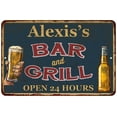 thumbnail image 1 of Alexis's Green Bar and Grill Sign 8 x 12 High Gloss Metal 208120044442, 1 of 1
