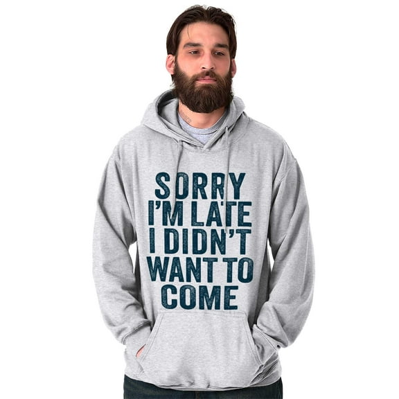 I Didn't Want to Come Introvert Funny Hoodie Sweatshirt Women Men Brisco Brands 2X