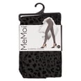 thumbnail image 6 of SlimMe Flocked Monochrome Cheetah Leggings - Womens - Female (Small/Medium, Black), 6 of 6