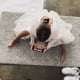 thumbnail image 4 of Vestido blanco de 130cm para niñas, vestido de princesa de hilo hinchado con mangas abullonadas, vestido de encaje con temperamento para niños, 4 of 8