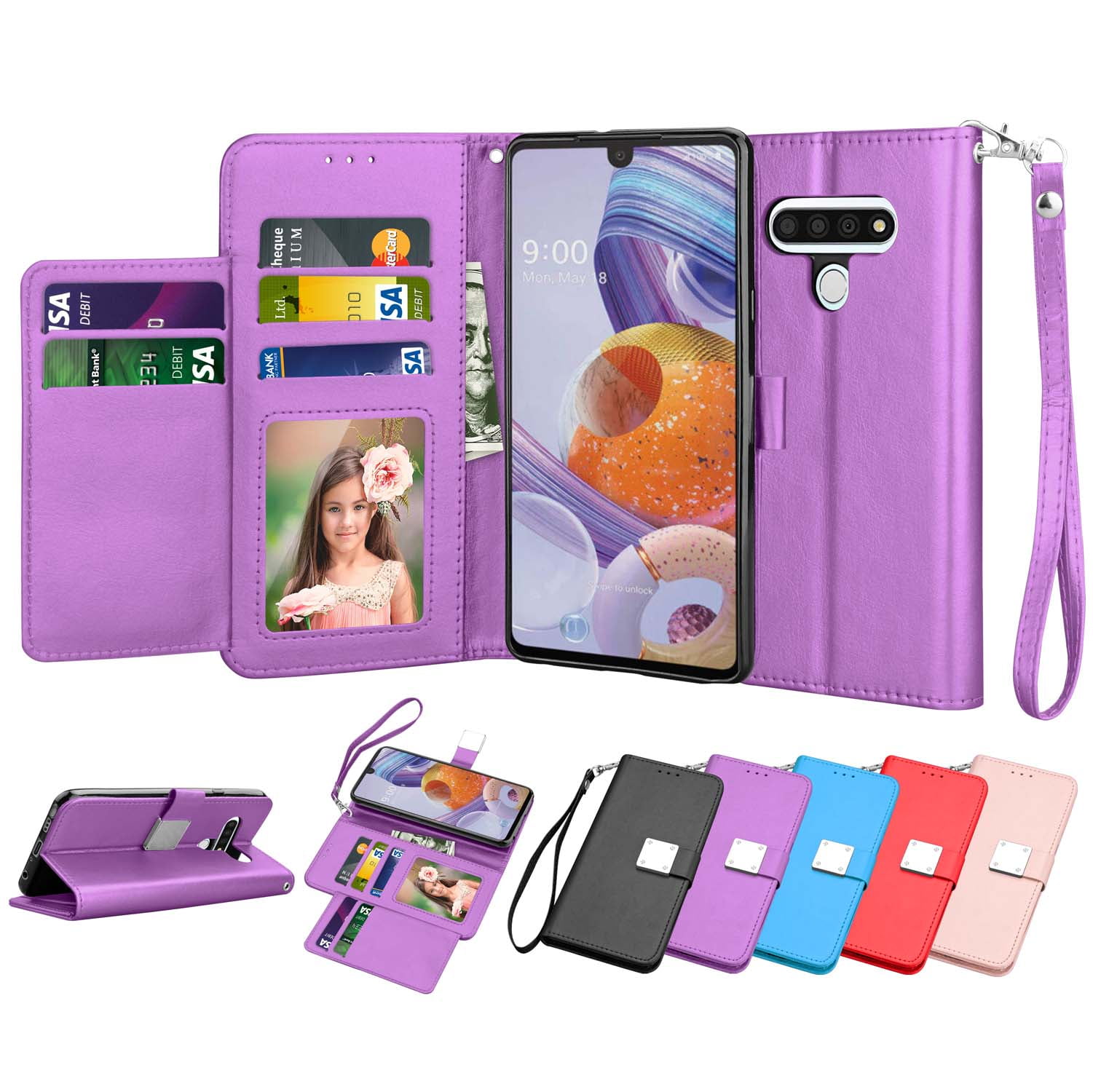 LG Stylo 6 Case LG Stylus 6 Wallet Case LG Stylo 6 Plus PU