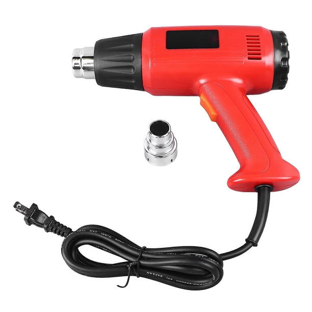 Hot Air Gun Adjustable Temperature Heat Gun Portable Heating Tool Set Kit for Repair US Plug 110V