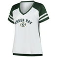 thumbnail image 2 of Women's Fanatics Jordan Love White Green Bay Packers Plus Size Bling V-Neck T-Shirt, 2 of 3
