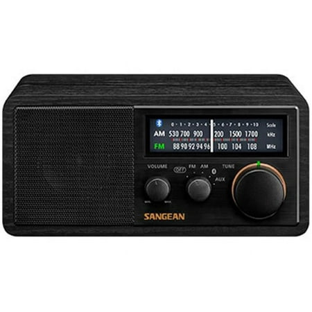 Sangean Portable AM/FM Radio, Black, SG-118
