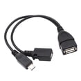 thumbnail image 2 of 2 Cables Micro USB Macho a USB Hembra OTG + Adaptador Micro USB y Divisor 2 piezas CUTICAT, 2 of 8