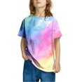 thumbnail image 2 of CINVREST Cotton Tshirts for Boys and Girls 3-10 Years Casual Summer Tie Dye Short Sleeve Tee Shirt Loose Tops (5-6 Years, Tie-dye B), 2 of 4