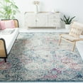 thumbnail image 2 of SAFAVIEH Madison Judith Distressed Area Rug, Navy/Teal, 12' x 12' Square, 2 of 9