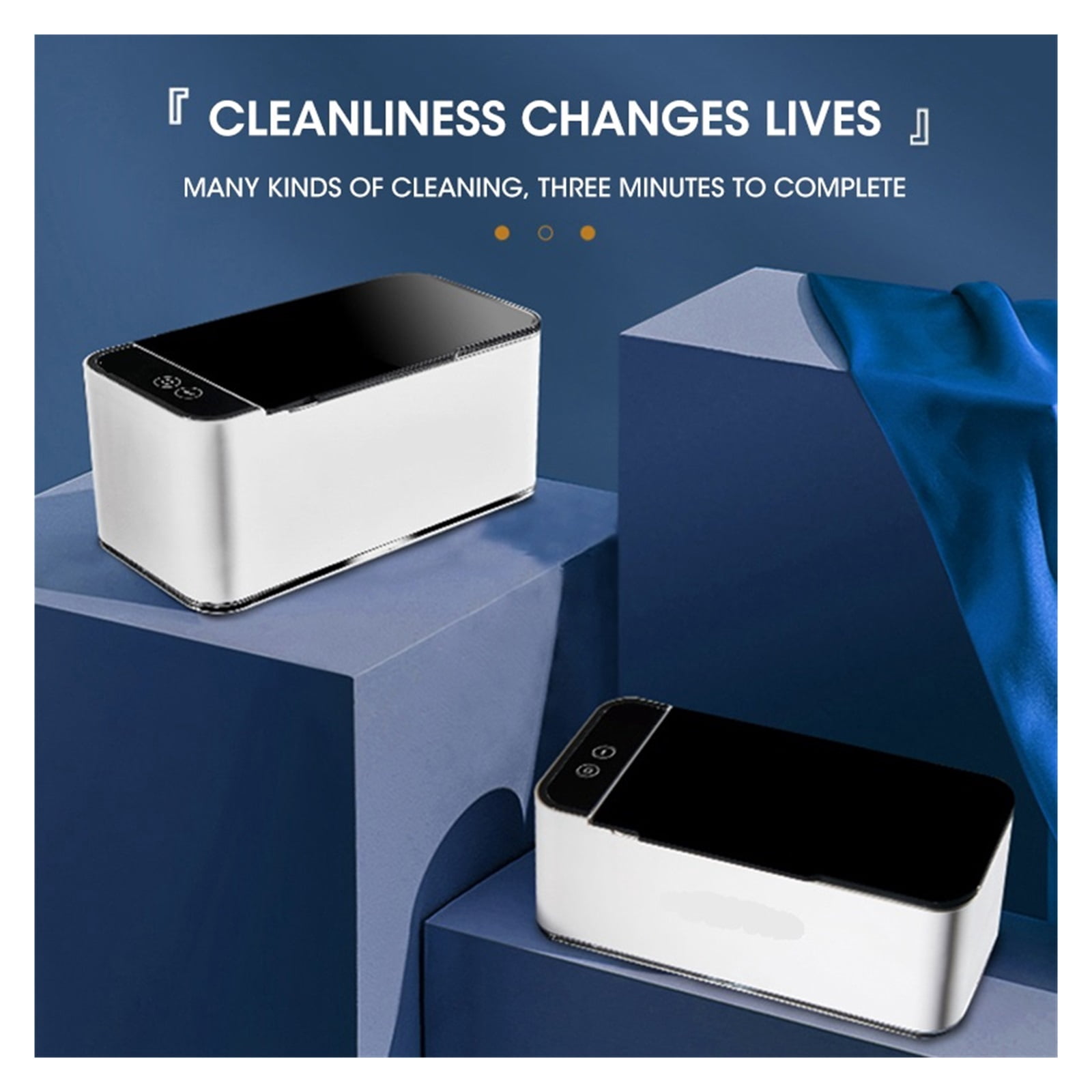 Ultrasonic Cleaner 35W High Frequency Cleaning Jewelry Glasses Watches Multifunctional 500ML Ultrasonic Cleaning Cleaning Bath