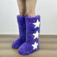 thumbnail image 4 of Women's Winter Fluffy Faux Fur Knee High Snow Boots-Warm Fashionable & Cozy Non-Slip Sole Long Boots, 4 of 4